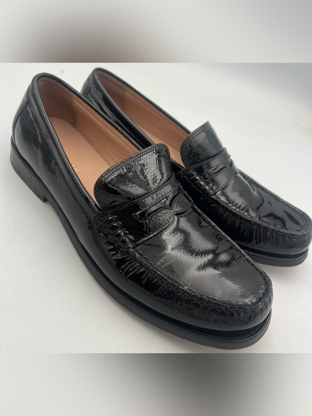 COLE HAAN GRAND 360 Black Patent Leather Loafer Women’s Size 8.5